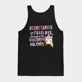 Secretaries are like Unicorns Gift Idea Tank Top